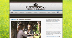 Desktop Screenshot of carrollmemorials.com